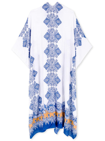 Agnes Print Kimono - Shopmossrose
